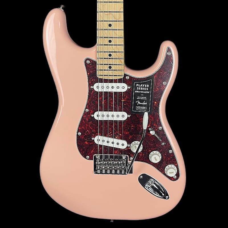 Fender Player Stratocaster Shell Pink MN Tortoise Pickguard
