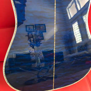 Gibson Hummingbird Custom Quilt 2016 Viper Blue image 5