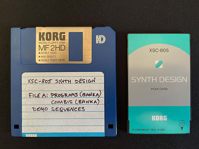 (Rare) Korg 01/W-FD/Pro/ProX XSC-805 Synth Design PCM Card and data (XSC-5S)