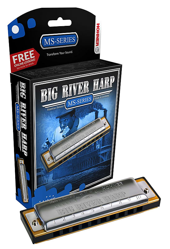 Hohner 590BX-C# Big River Harp Diatonic C#/Db image 1