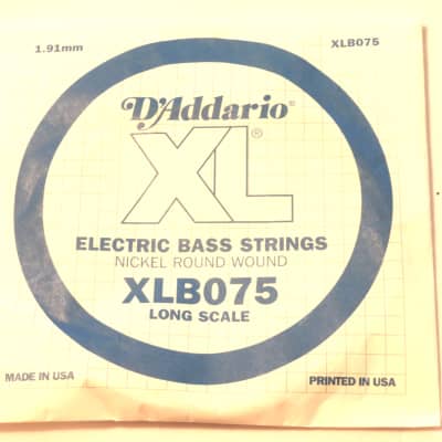 D'Addario XLB075 Long Scale 1.91 mm String image 1