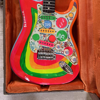 Fender Artist Series George Harrison Rocky Stratocaster 2022 - Sonic Blue / Custom Art for sale