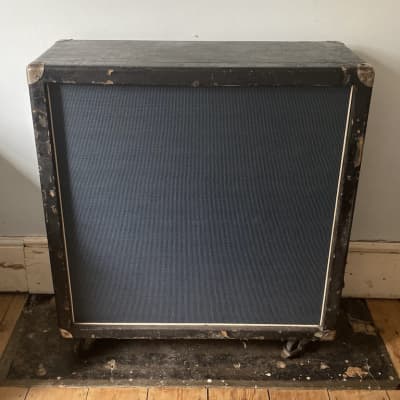 Vintage 1970  Simms Watts 4x12 guitar bass cab cabinet with Fane speakers - Original Pulsonic Cones image 2