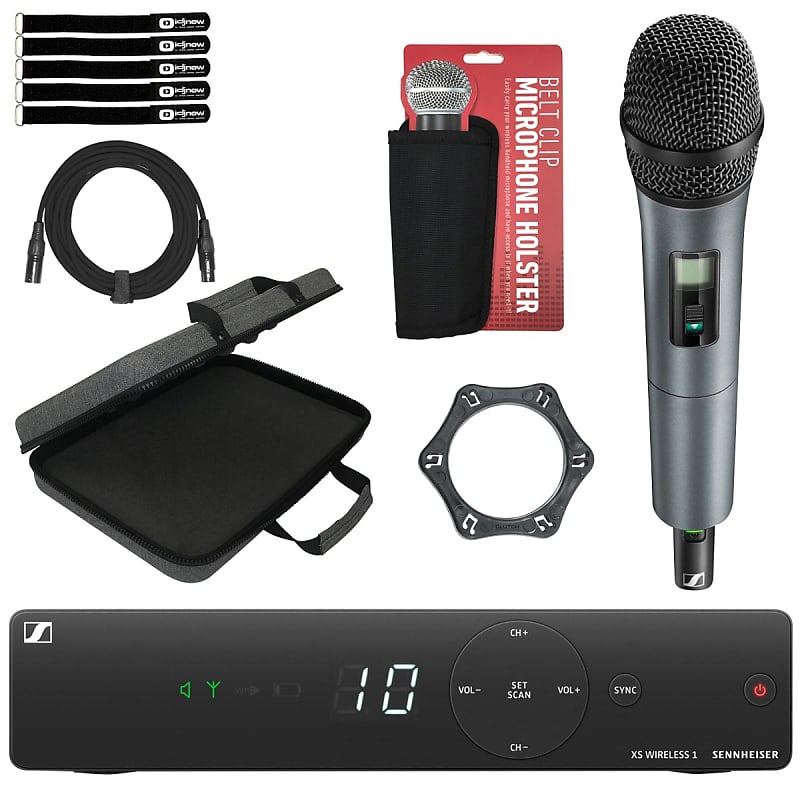 Sennheiser XSW-1-825-A Wireless Vocal Set with Multipurpose Eva Case & Mic Accessories Package