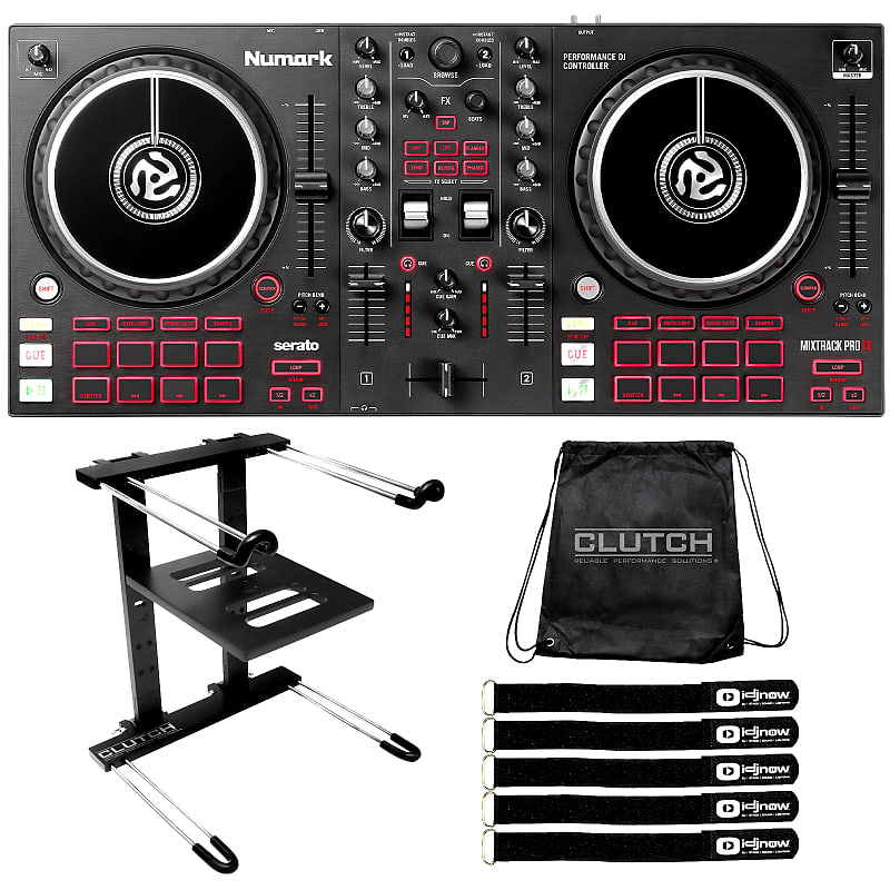 Numark Mixtrack Pro FX Effects 2-Deck Serato DJ Controller w Laptop Stand