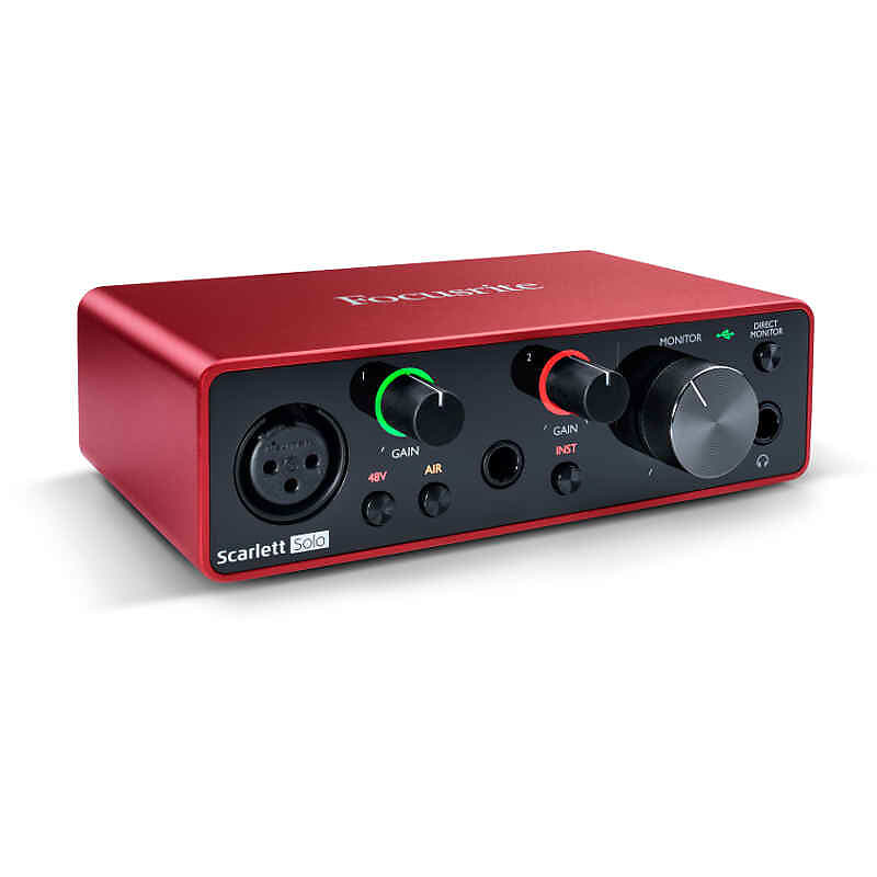 Focusrite Scarlett Solo 2x2 USB Audio Interface (3rd Generation) image 1