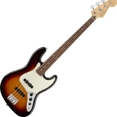 Fender Player Jazz Bass Guitar, Pau Ferro Fretboard, 3-Color Sunburst image 2