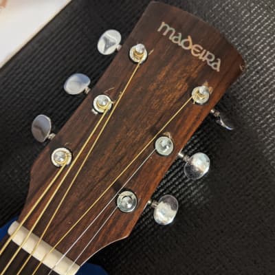 Madeira A Series Acoustic Dreadnought Guitar 1970s  Natural Spruce Top Mahogany Back and Sides A-18? image 3