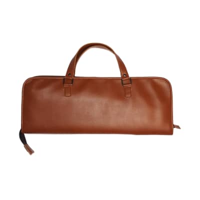 Corsaro Music Drumstick Bag (Vegan Leather) Holds drumsticks mallets & more stylish chic large size floor-tom hooks image 3