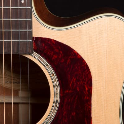 Washburn HD100SWCEK Heritage 100 Series Solid Wood Spruce Mahogany Cutaway Acoustic Guitar w/Case image 7