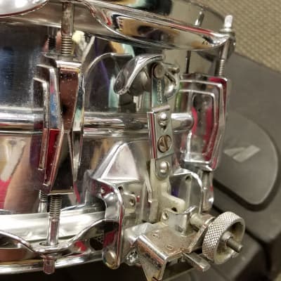 1971 Ludwig Dual Action Throw Off Snare Drum with Case image 6