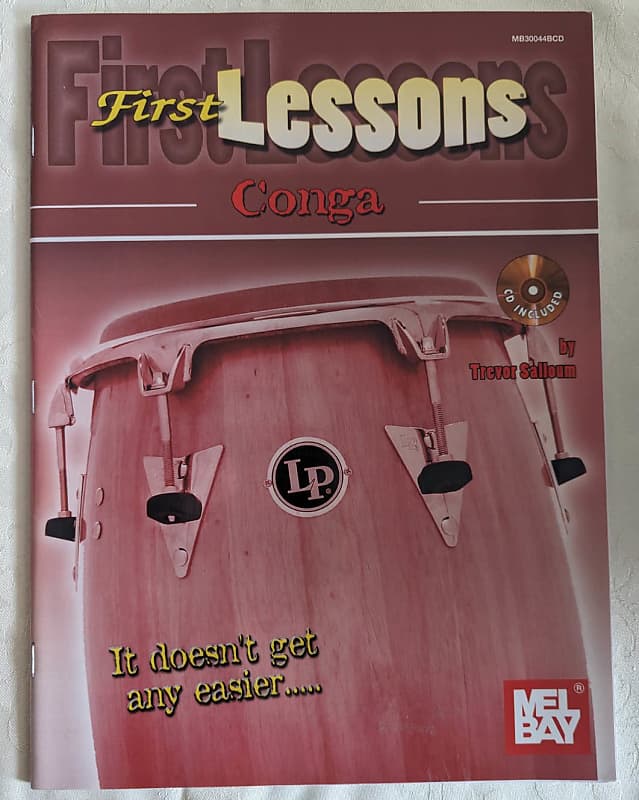 First Lessons Conga by Trevor Salloum with CD Instructional Reverb