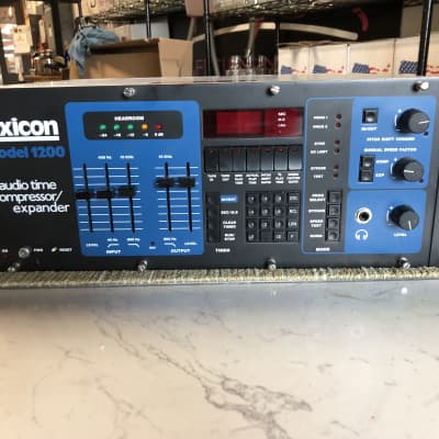 Lexicon 1200 Audio Time Compressor / Expander Salvage 1980s Black / Blue image 1