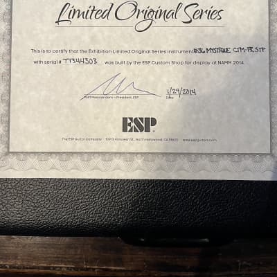 ESP Mystique 2014 NAMM Exhibition Limited Original Series 2014 Purple image 20