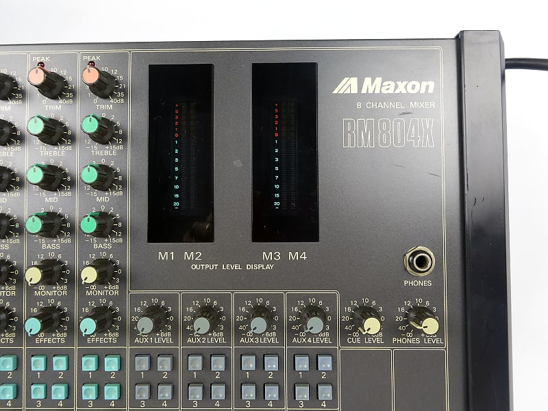 Maxon RM-804X アナログミキサー 「NCNR」 Maxon RM 804 X 8 Channel Mixer RARE! - FREE Shipping