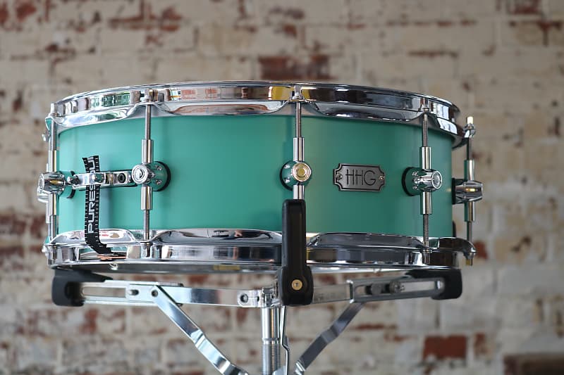 HHG Drums 14x5.5 Tiffany Blue Solid aluminum snare drum 2024 image 1