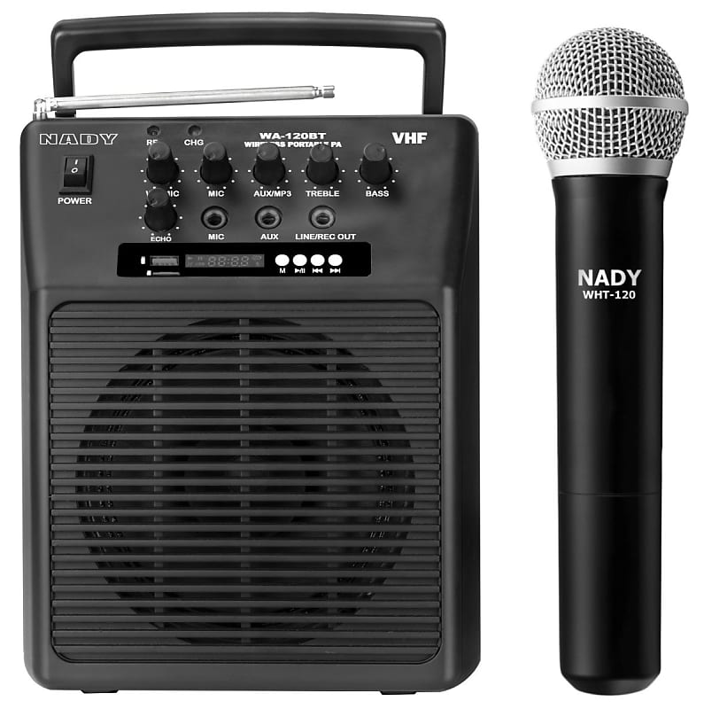 Nady Wireless Portable compact PA Full-Range Speaker System - WA-120BT HT image 1