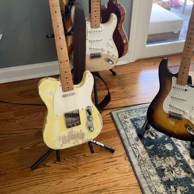fender telecaster 1957 blond that had overpaint removed image 3