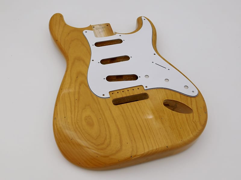4lbs 2oz BloomDoom Nitro Lacquer Aged Relic Natural S-Style Vintage Custom Guitar Body image 1