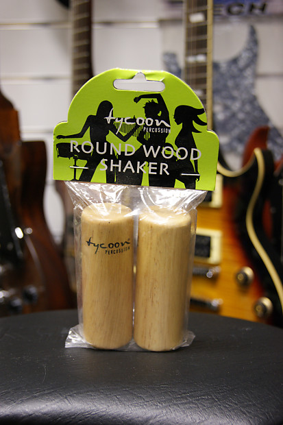 Tycoon TS-40 Large Round Wooden Shakers (Pair) image 1