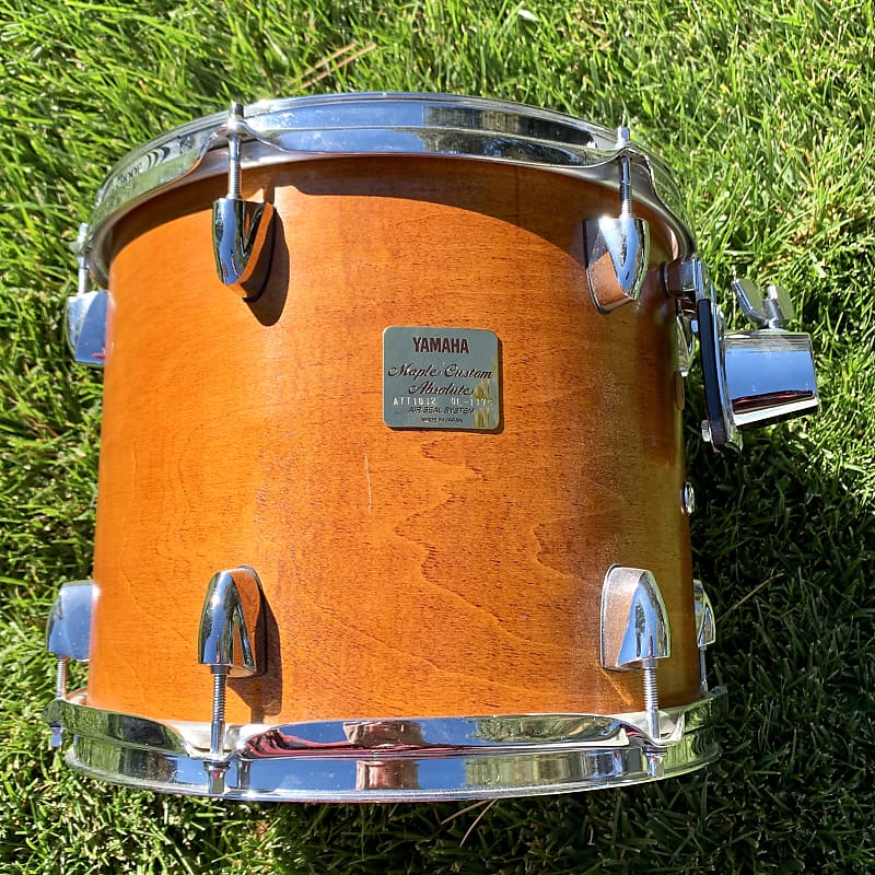 Yamaha Maple Custom Absolute Tom 12x10 Yellow/Orange | Reverb