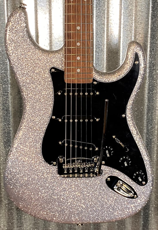 G&L USA Legacy Silver Metal Flake Guitar & Case #5140 image 1