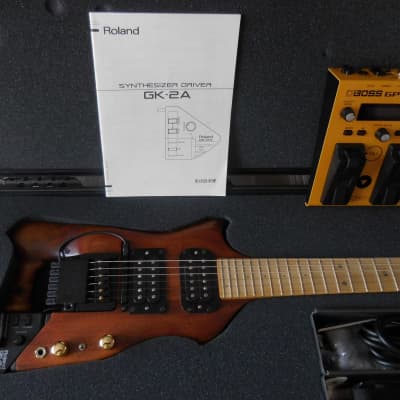 Harrower midi-controller & Alnico II pickups 1995 Natural Wood, Koa, Old Growth Honduras Mahoghany, image 5
