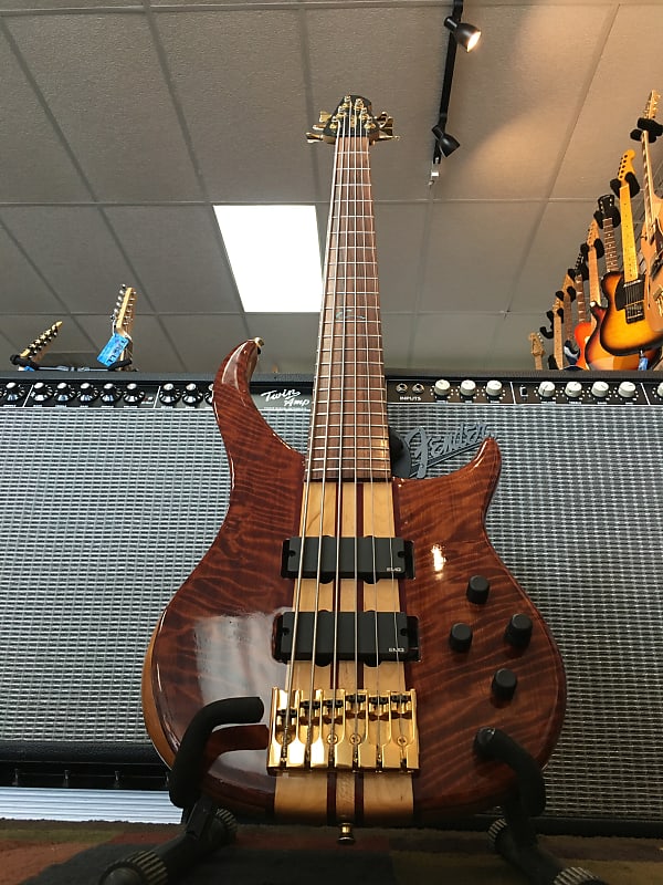 Peavey Cirrus 6 String Bass Guitar 2000s Flamed Redwoodalder Reverb 4259