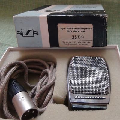Sennheiser MD 407 vintage microphone MD 409 capsule (like md 403) image 2