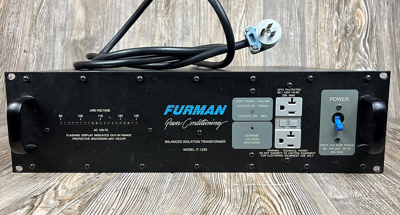 Furman IT-1220 Balanced Power Isolation Transformer Power Conditioner