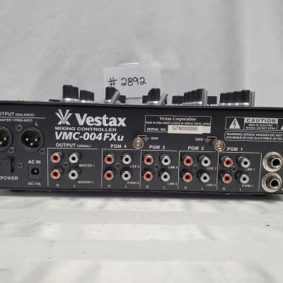 VESTAX VMC-004FXu 4 CHANNEL DJ MIXER #2892 GOOD USED WORKING CONDITION DJ MIXER image 8