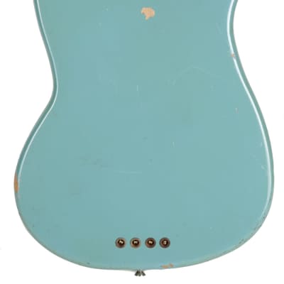 1966 Fender Mustang Bass Daphne Blue image 5