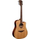 LAG T170DCE Dreadnought Red Cedar Natural Cutaway Electro Acoustic Guitar