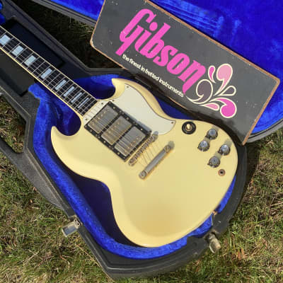 1987 Gibson Les Paul SG Custom ‘61 ‘62 Reissue 1961 1962 - Polaris White for sale