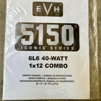 EVH 5150 40 Watt Combo Guitar Amplifier Owners Manual Eddie Van Halen 6L6 image 1