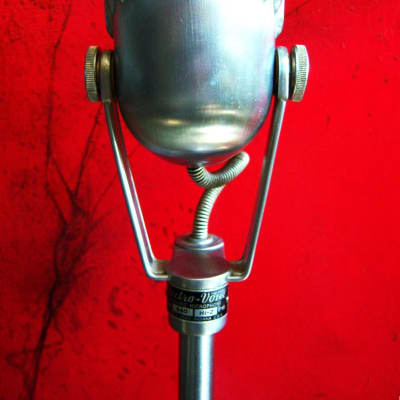 Vintage RARE 1940's Electro-Voice 640C Hi-Z Dynamic Microphone w Turner period  stand image 6