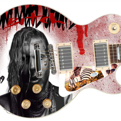 Tom MacDonald Autographed Signed Custom Photo Graphics Guitar ACOA for sale