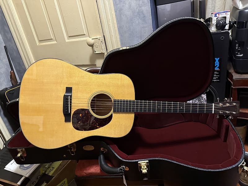 Martin d 18 style. Custom d dreadnought body Natural image 1