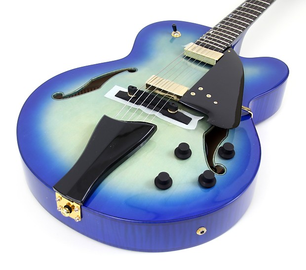 Ibanez AFC155-JBB Contemporary Archtop Series Dual-Pickup Hollowbody Electric Guitar Jet Blue Burst image 2