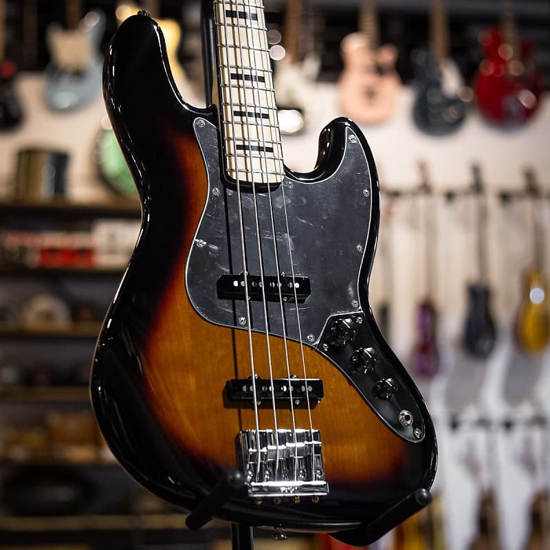 Fender Geddy Lee Jazz Bass - Maple Fretboard - 3-Color Sunburst w/Deluxe Gig Bag image 1