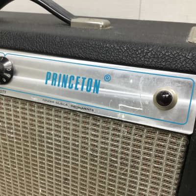 Ca 1971 Silverface Fender Princeton Tube Combo Amp image 2