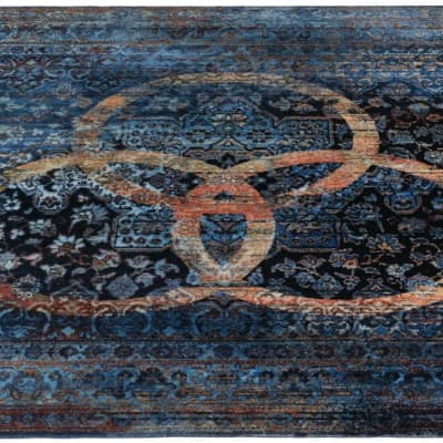 DRUM N'BASE TAPIS DE BATTERIE 130X90 VINTAGE PERSIAN - GREY