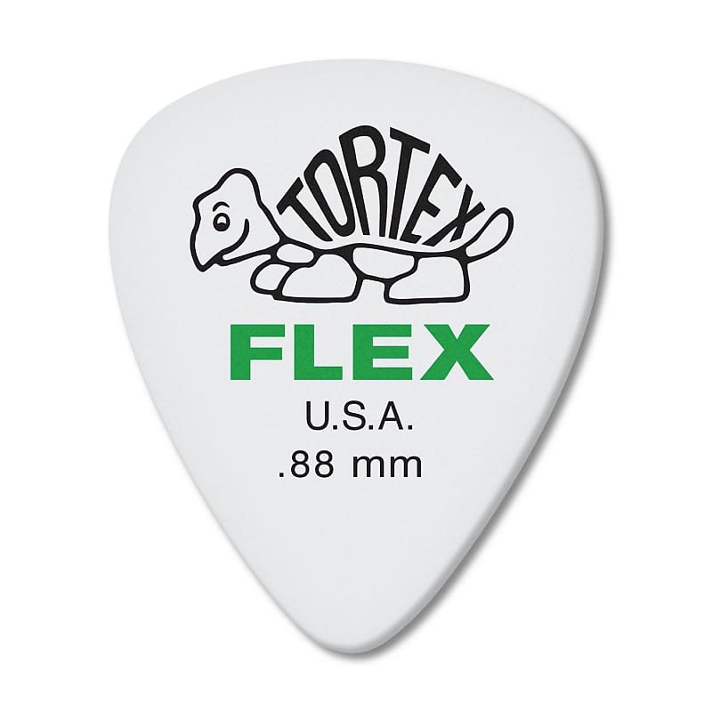 Dunlop 428P.88 Tortex Flex Standard Nat .88mm Guitar Pick Players Pack of 12 image 1