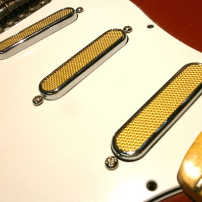 Stratocaster FOIL Pickup 1pc Gold Hand Wound Strat Custom by Q pickups image 5