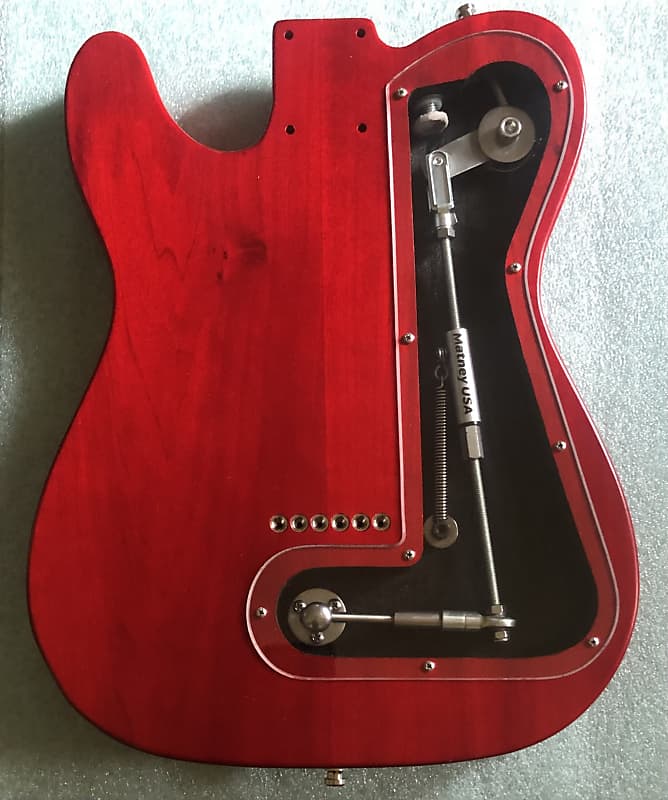 Matney USA B Bender Loaded Tele Body - Translucent Cherry Red | Reverb