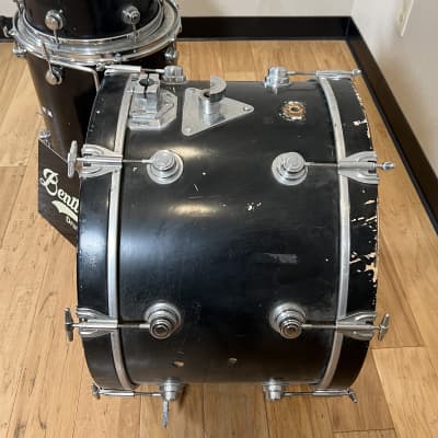 Vintage Camco 12/13/16/22" Drum Set Kit in Piano Black Lacquer image 8