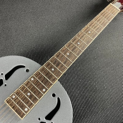 Gold Tone GRS: Paul Beard Metal Body Resonator Guitar- Gray image 3