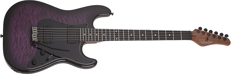 Schecter Traditional Pro Electric Guitar (Transparent Purple Burst) 865 image 1