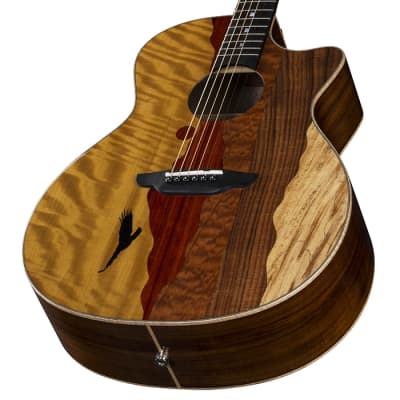 Luna Vista Eagle Tropical Wood Acoustic / Electric w/Case for sale