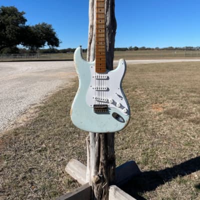 Fender Todd Krause 1954 Stratocaster Relic 2020 - Sonic Blue Relic image 1